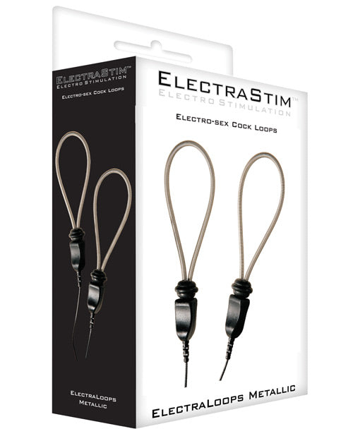 ElectraStim Stimulators Metallic Adjustable E-Stim Cock Loops Custom Fit for Enhanced Sensation
