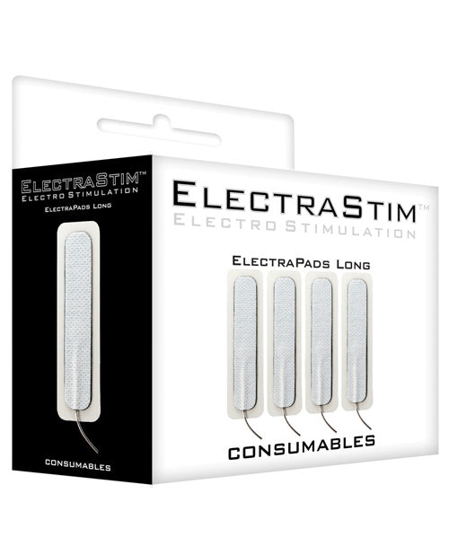 ElectraStim Stimulator Rectangle Self-Adhesive Pads Long Thin Electrodes for Targeted Electro Play