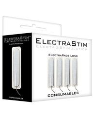 ElectraStim Stimulator Rectangle Self-Adhesive Pads Long Thin Electrodes for Targeted Electro Play
