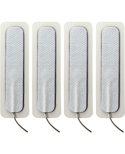 ElectraStim Rectangle Self-Adhesive Stimulation Pads – 4-Pack for Electro Play