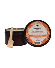 Earthly Body 3 in 1 Massage Candle with Toasted Coconut Scent and Natural Oils for Relaxation and Skin Moisturization