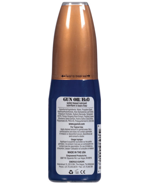 Gun Oil H2O Water-Based Lubricant with Ginseng & Aloe 2 oz