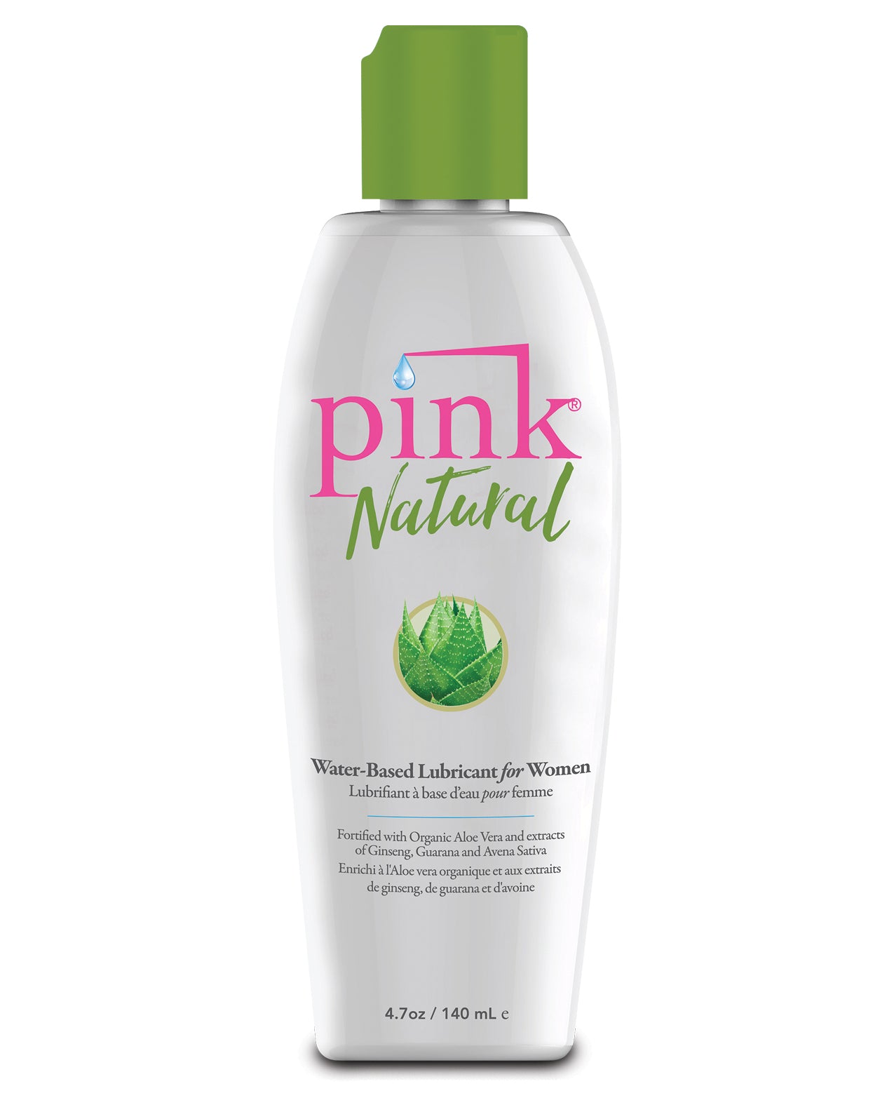 Pink Lubricant Water-Based Natural Formula with Aloe Vera and Plant Extracts for Gentle Intimate Comfort