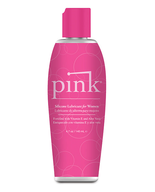 Pink Lubricant Silicone Blend with Aloe Vera and Vitamin E for Ultra-Smooth, Long-Lasting Intimate Comfort