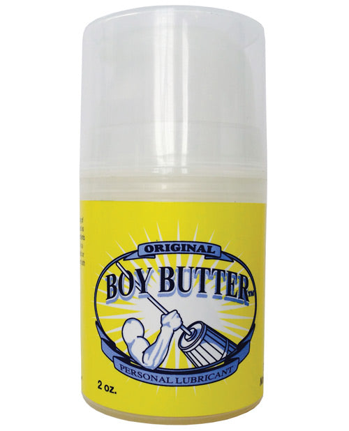 Boy Butter Lubricant Coconut Oil Based EZ-Pump Washable Formula for Massage and Intimate Use