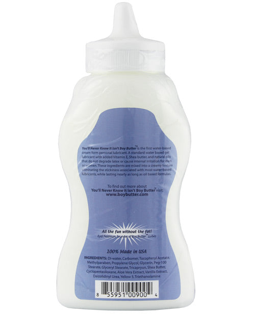 Boy Butter H2O Squeeze 9 oz Water-Based Cream Lubricant with Shea Butter