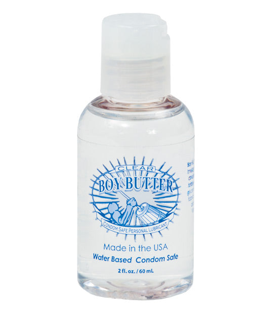 Boy Butter Water-Based Personal Lubricant Clear Invisigel Formula Aloe Vera for Gentle Smooth Use