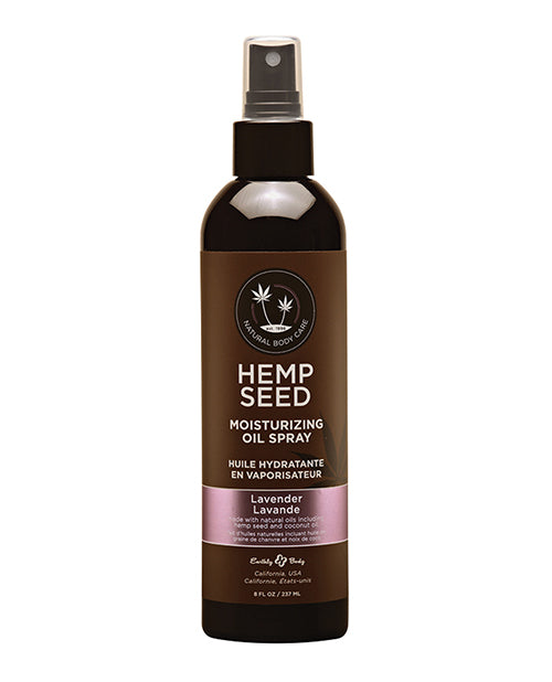 Earthly Body Massage Oil Spray with Wild Lavender and Hemp Seed for Relaxing Hydration and Aromatherapy