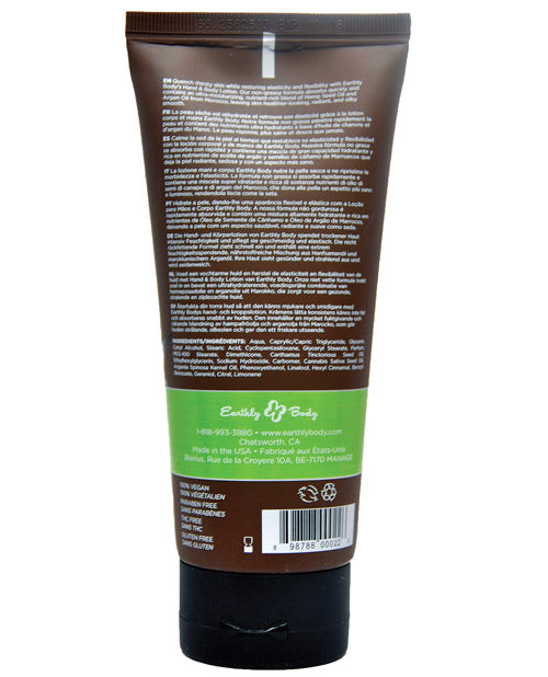 Earthly Body Hand & Body Lotion Naked in the Woods with Hemp Seed Oil 7 oz