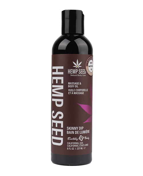 Earthly Body Massage Oil sweet vanilla cotton candy scent nourishing hydration for soothing body massages