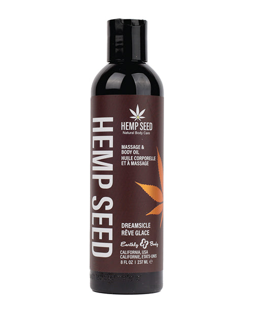 Earthly Body Massage & Body Oil Dreamsicle with Natural Ingredients and Tangerine Plum Scent for Nourishing Massage