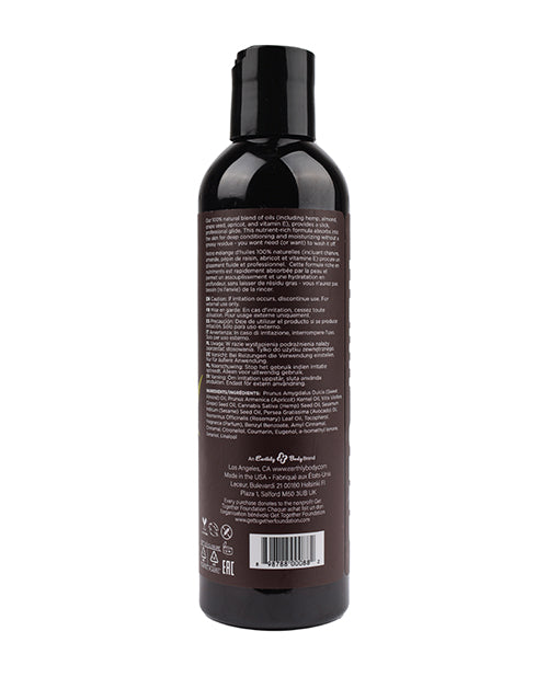 Earthly Body Massage & Body Oil - 8 oz with Nag Champa Scent
