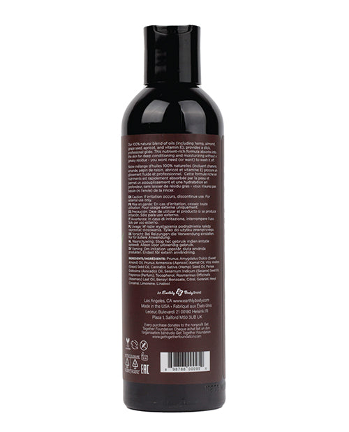 Earthly Body Massage & Body Oil 8 oz – White Tea & Ginger Aromatherapy Blend