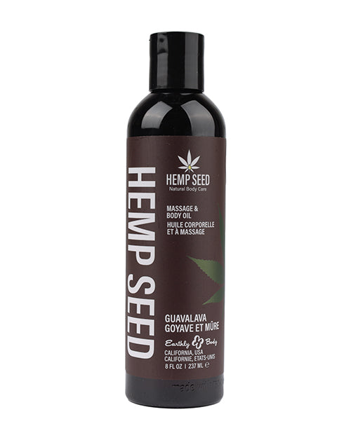 Earthly Body Massage Product Botanical Oil Blend Guava Blackberry Scent for Nourishing Sensitive Skin