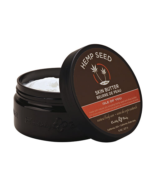 Earthly Body Massage Product Hemp Seed Skin Butter with Rich Emollients and Botanical Extracts for Deep Moisturizing Care