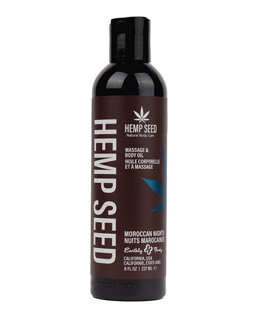 Earthly Body Massage Oil with Moroccan Nights Scent and Nourishing Oils for Relaxation and Sensitive Skin