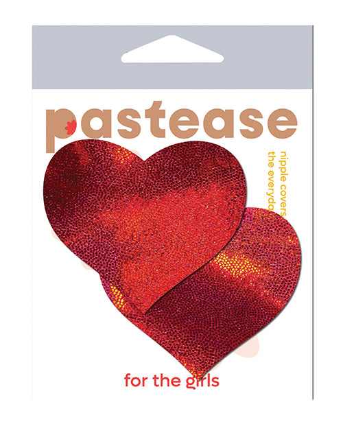 Pastease red heart lingerie pasties soft adhesive festival accessory for bold coverage