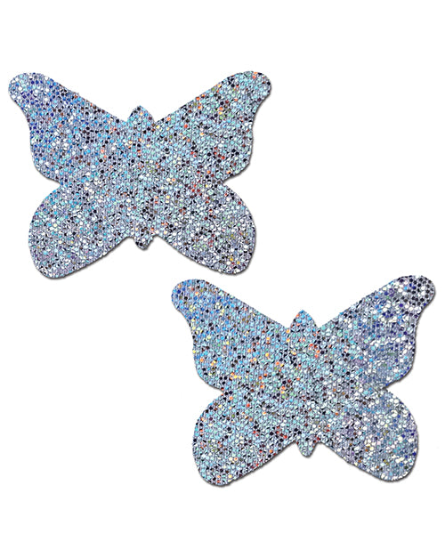 Pastease Premium Silver Glitter Butterfly Pasties – Sparkling Accessory