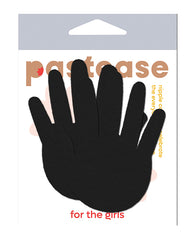 Pastease Black Nipple Pasties Unique Hand Shape Skin-Safe Adhesive for Lingerie Accessory