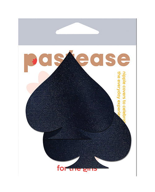 Pastease Nipple Pasties Spade Shape Waterproof Latex-Free Design for Secure Curve-Hugging Coverage