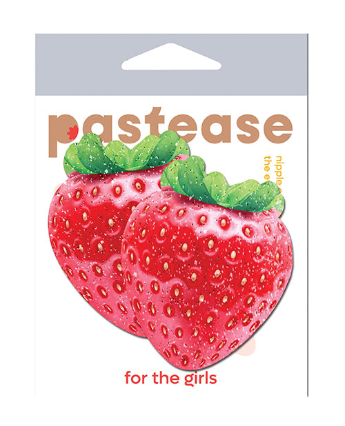 Pastease Lingerie Nipple Pasties Glitter Velvet Strawberry Design for Playful Party Coverage