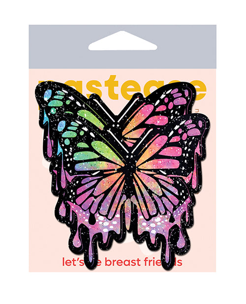 Pastease Nipple Pasties Glitter Butterfly Rainbow Design Waterproof Adhesive for Festival Wear