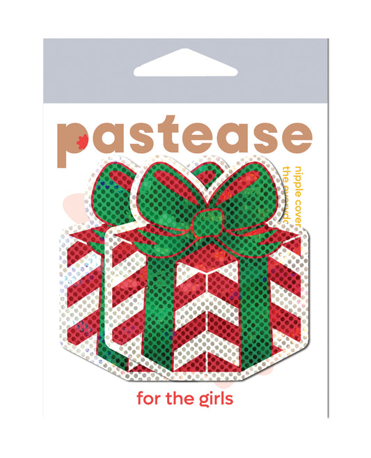 Pastease Nipple Pasties Red White Green Collection with Medical-Grade Adhesive for Festive Holiday Wear