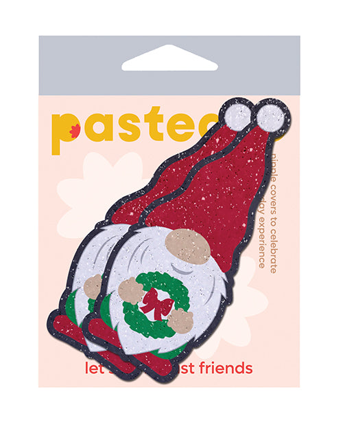Pastease Lingerie Nipple Covers with holiday wreath design and soft waterproof material for festive outfit accessories