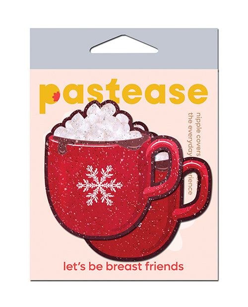 Pastease Lingerie Nipple Pasties Hot Cocoa Red White Festive Design for Holiday Lingerie