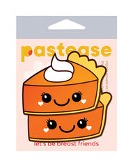 Pastease Nipple Pasties Velvet Pumpkin Spice Latte Design with Whipped Cream Accent for Cozy Autumn-Themed Lingerie