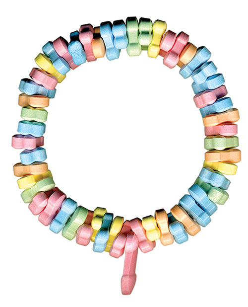 Rainbow Penis Candy Necklace with Edible Charms for Bachelorette Parties