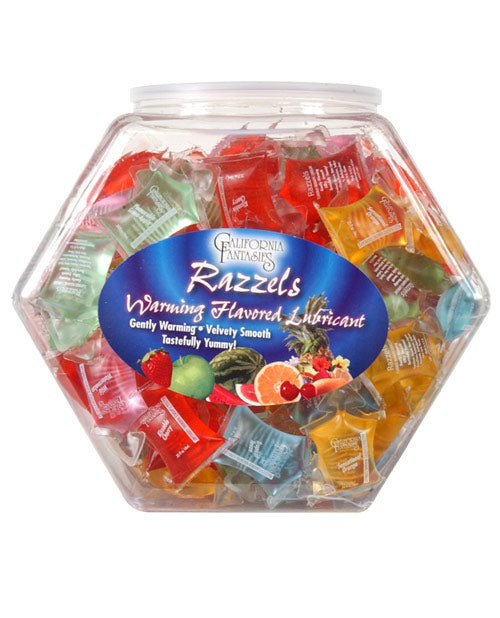 Razzels Lubricant Pillow Packs Assorted Flavors Warming Formula for Enhanced Intimacy
