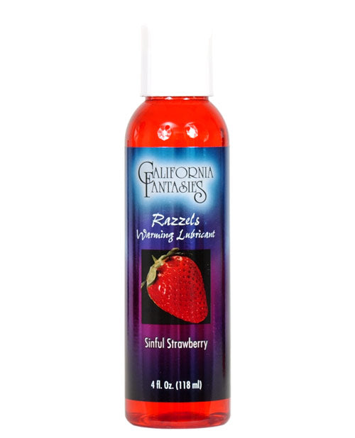 Razzels Lubricant Warming Flavored Sugar-Free Strawberry for Intimate Play and Enhanced Pleasure