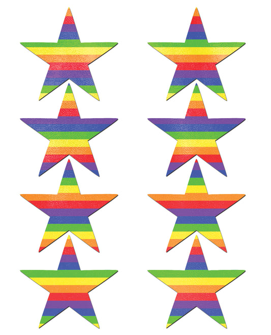 Pastease Premium Mini Rainbow Stars Lingerie Accessory Pack of 8