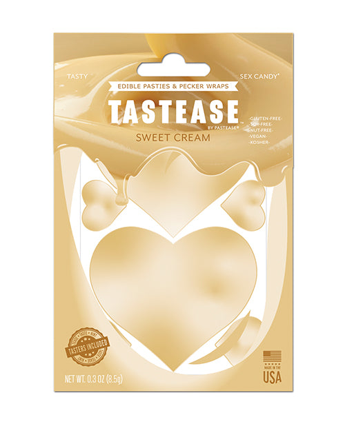 Pastease Edible Pasties Sweet Cream Flavor with Pecker Wraps for Playful Oral Foreplay Experience