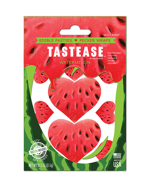 Pastease Lingerie Edible Watermelon Pasties Pecker Wraps for Playful Intimate Teasing