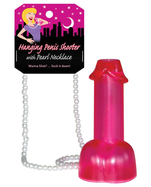 Kheper Games Bachelorette Party Shooter Plastic Penis Shape with Pearl Necklace for Party Drinks