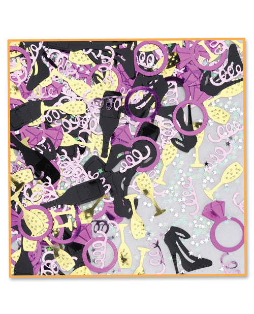 Beistle Bachelorette Party Confetti Multicolored High-Heel and Champagne Shapes for Festive Table Decor