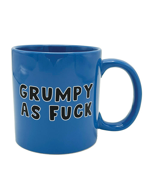 Island Dogs Novelty Mug with Grumpy as Fuck Slogan and Large 22 oz Capacity for Humorous Coffee Breaks