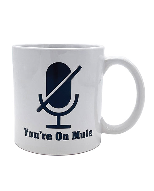 Island Dogs Novelties Ceramic Mug with You're on Mute Design for Coffee in Office or Home