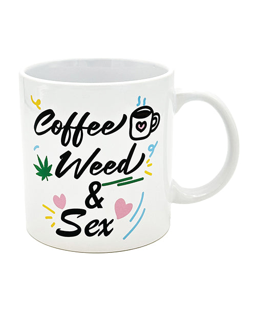 Island Dogs novelty mug XXL ceramic coffee cup with weed and sex motif for humorous daily use