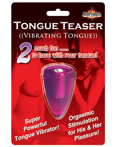 Tongue Teaser Stimulator Purple Vibrating Stretch Band Ergonomic Fit for Oral Stimulation
