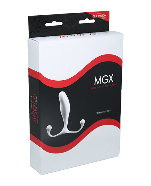 Aneros MGX Trident Series Prostate Stimulator – Curved White Ergonomic Massager