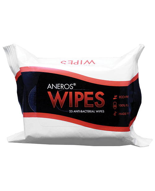Aneros Anti-Bacterial Wipes natural cleansing soft fabric for skin and adult toy hygiene
