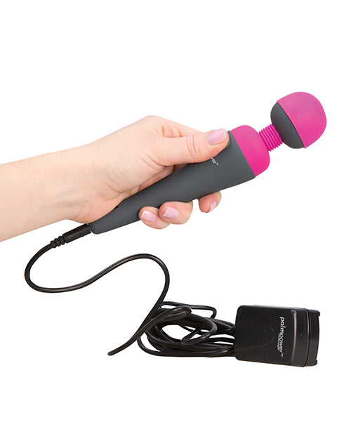 Palm Power Massager with Removable Silicone Head and Pivot