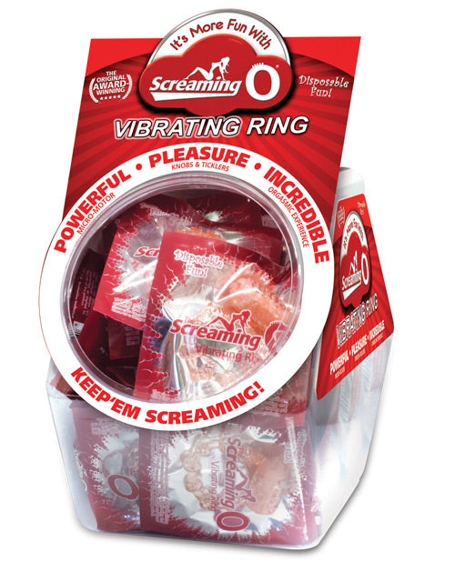 Screaming O Vibrating Ring Disposable Couples Vibrating Ring with Ticklers for Enhanced Intimacy