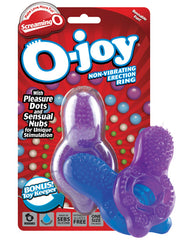 Screaming O Stimulation Ring with Textured Nubbed Surface and Digit Divot for Pleasure Enhancement