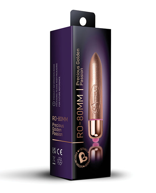 Rocks Off Stimulator Gold 7-Speed Bullet Waterproof Design for Versatile Sensation