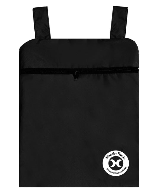 No Brand Storage Bag Black Waterproof Antibacterial Lining with Interior Pockets for Secure Personal Item Organization