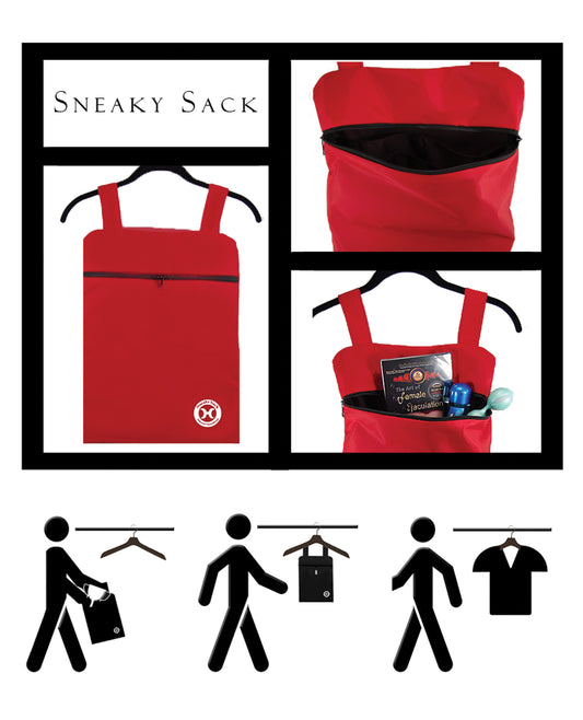 Holistic Sneaky Sack Black Discreet Storage Bag with Antibacterial Lining